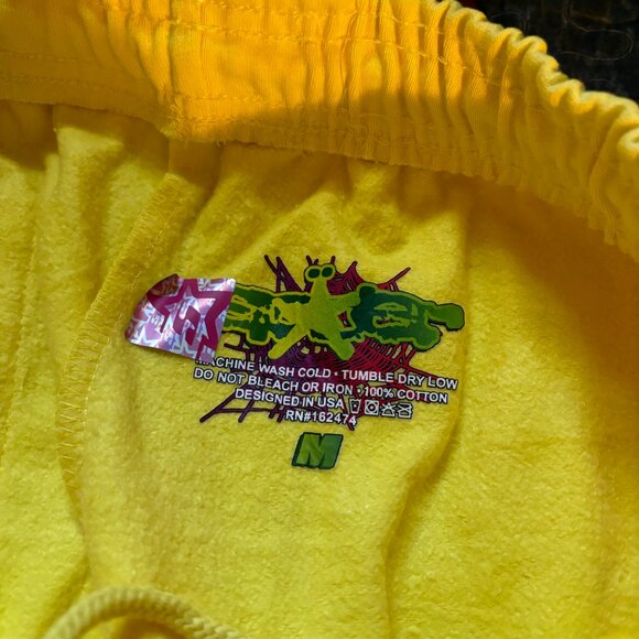 Sp5der Beluga Gold Sweatpants - Picture 3 of 4